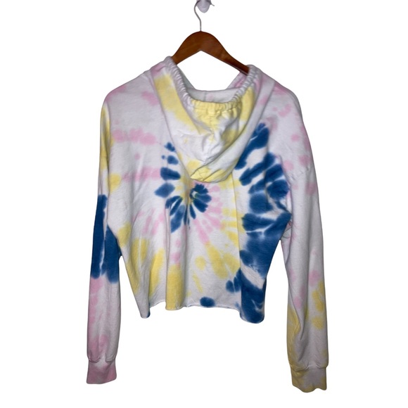 HP🥳 Juniors Self Esteem Crop Hoodie Tie-Dye Print - Picture 6 of 6